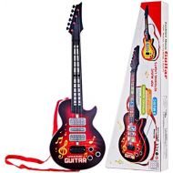 [아마존베스트]RuiyiF Kids Guitar, Beginner Electric Toy Guitar for Boys Girls Toddlers 21 Inch (Red)