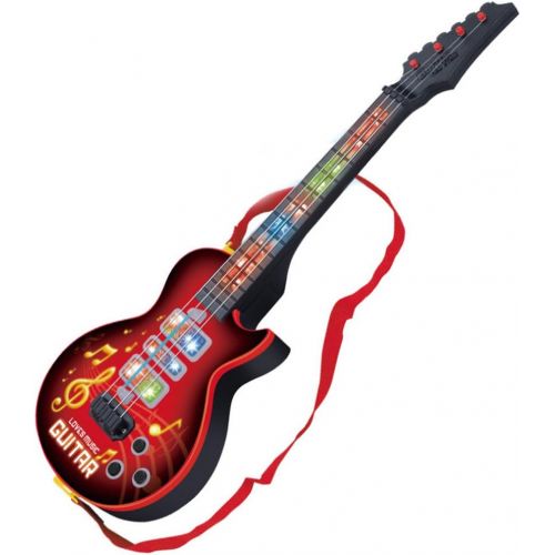  [아마존베스트]RuiyiF Kids Guitar, Beginner Electric Toy Guitar for Boys Girls Toddlers 21 Inch (Red)