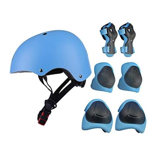  [아마존베스트]RuiyiF 7Pcs Sports Protective Gear for Kids, Elbow Pads Knee Pads with Wrist Guard and Helmet for Multi Sports: Cycling Skateboard Bicycle Scooter Roller Skate