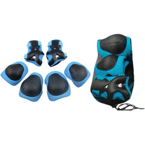  [아마존베스트]RuiyiF 7Pcs Sports Protective Gear for Kids, Elbow Pads Knee Pads with Wrist Guard and Helmet for Multi Sports: Cycling Skateboard Bicycle Scooter Roller Skate