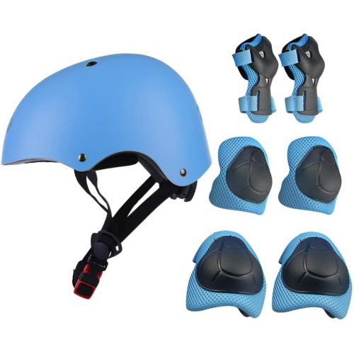  [아마존베스트]RuiyiF 7Pcs Sports Protective Gear for Kids, Elbow Pads Knee Pads with Wrist Guard and Helmet for Multi Sports: Cycling Skateboard Bicycle Scooter Roller Skate