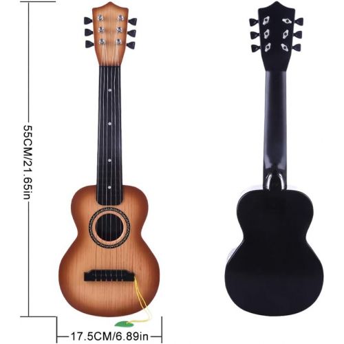  [아마존베스트]RuiyiF Kids Guitar, Toddler Toy Guitars for Boys Girls Age 3-5 Years Old 6 Steel String Acoustic Guitar Kids with Pick 21 Inch