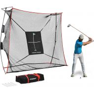 [아마존베스트]Rukket Sports Rukket 9x7x3ft Haack Golf Net Pro | Practice Driving Indoor and Outdoor | Professional Golfing at Home Swing Training Aids | by SEC Coach Chris Haack