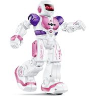 Ruko 6088 Robot Toys for Kids, RC Robot for Girls, Gesture Sensing Interactive Smart Robot, Singing Dancing Rechargeable Programmable, Gifts for Girls & Boys 3 4 5 6 Years Old, Pink