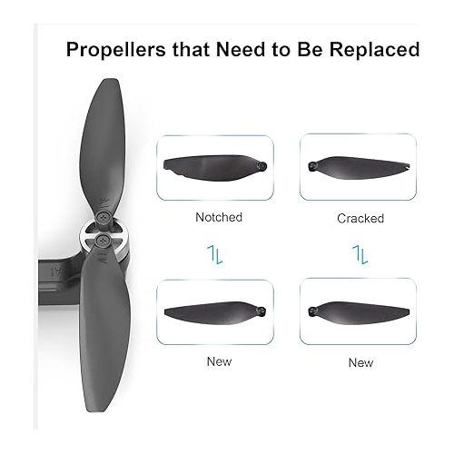  Ruko U11PRO Drone Propellers, Blades for U11PRO, Drone Accessories, Spare Part Replacement 1 Set Propellers 4 Pairs