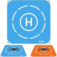 Ruko H001 Drone Landing Pad Weighted, 25.5 inch Large Size Waterproof Double Sided, Fast-Foldable Portable Helipad for F11/F11PRO/F11GIM2/Mini 3, Bright Color, Drone Accessories (with Carrying Bag)