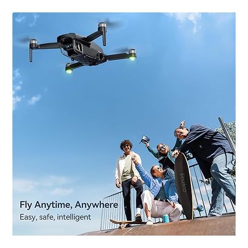  Ruko GPS Drone with Camera 4K for adults, 90 Min Long Flight, Auto-return 245g Foldable Quadcopter for Beginners, Follow Me, Circle Fly, Waypoints, Brushless Motor, 5Ghz WiFi Video Transmisson