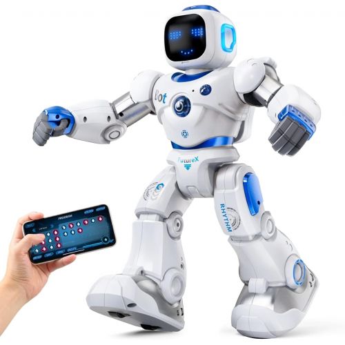  Ruko Smart Robots for Kids, Large Programmable Interactive RC Robot with Voice Control, APP Contol, Present for 4 5 6 7 8 9 Years Old Kids Boys and Girls