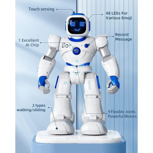  Ruko Smart Robots for Kids, Large Programmable Interactive RC Robot with Voice Control, APP Contol, Present for 4 5 6 7 8 9 Years Old Kids Boys and Girls
