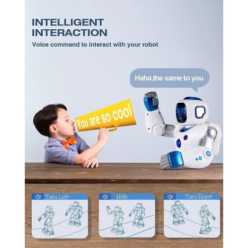  Ruko Smart Robots for Kids, Large Programmable Interactive RC Robot with Voice Control, APP Contol, Present for 4 5 6 7 8 9 Years Old Kids Boys and Girls