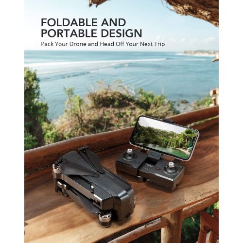  Ruko F11 Foldable GPS Drones with 4K Camera for Adults, Quadcopter with 30Mins Flight Time, Brushless Motor, 5G FPV Transmission, Follow Me, Auto Return Home, Long Control Range Dr