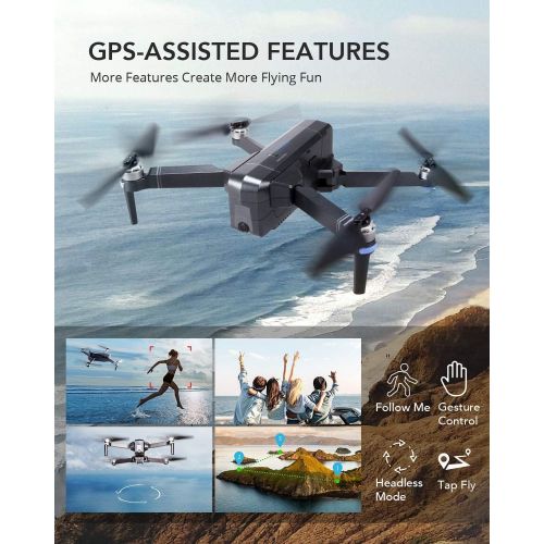  Ruko F11 Foldable GPS Drones with 4K Camera for Adults, Quadcopter with 30Mins Flight Time, Brushless Motor, 5G FPV Transmission, Follow Me, Auto Return Home, Long Control Range Dr