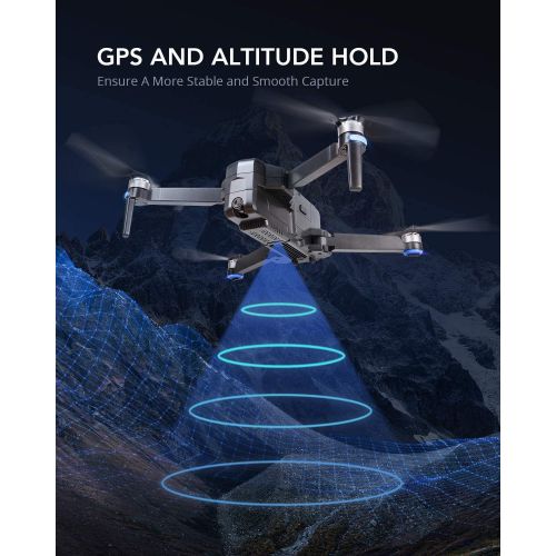  Ruko F11 Foldable GPS Drones with 4K Camera for Adults, Quadcopter with 30Mins Flight Time, Brushless Motor, 5G FPV Transmission, Follow Me, Auto Return Home, Long Control Range Dr