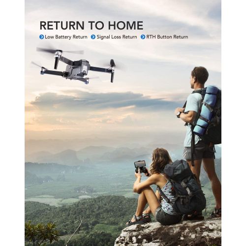  Ruko F11 Foldable GPS Drones with 4K Camera for Adults, Quadcopter with 30Mins Flight Time, Brushless Motor, 5G FPV Transmission, Follow Me, Auto Return Home, Long Control Range Dr