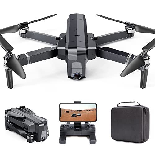  Ruko F11 Pro Drones with Camera for Adults 4K UHD Camera Live Video 30 Mins Flight Time with GPS Return Home Brushless Motor-Black（with Carrying Case）