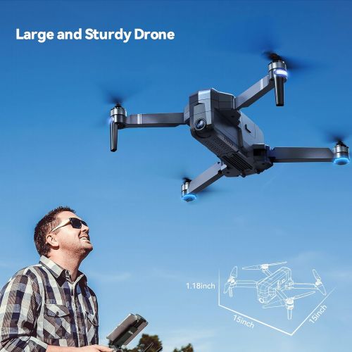  Ruko F11 Pro Drones with Camera for Adults 4K UHD Camera Live Video 30 Mins Flight Time with GPS Return Home Brushless Motor-Black（with Carrying Case）