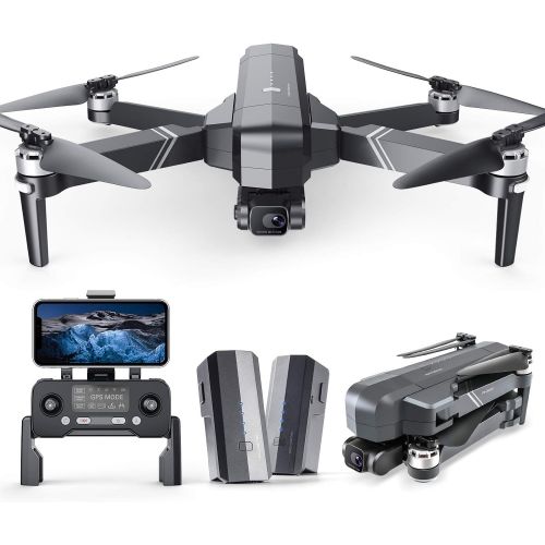  Ruko F11GIM Drones with Camera for Adults, 2-Axis Gimbal 4K EIS Camera, 2 Batteries 56Mins Flight Time,Brushless Motor, 5GHz FPV Transmission, GPS Auto Return Home, 5times Zoom No