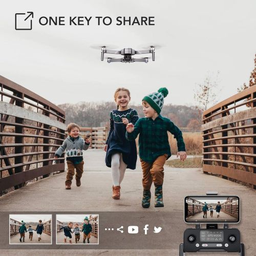  Ruko F11GIM Drones with Camera for Adults, 2-Axis Gimbal 4K EIS Camera, 2 Batteries 56Mins Flight Time,Brushless Motor, 5GHz FPV Transmission, GPS Auto Return Home, 5times Zoom No