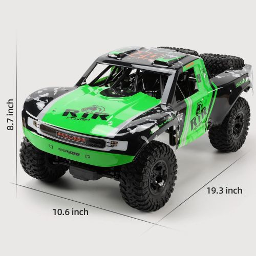  Ruko C11 Amphibious RC Cars 1:10 Scale Large Monster Truck, 2.4 GHz Waterproof Remote Control Car, 4WD Off Road Vehicle with 2 Rechargeable Batteries for 40 Mins Play, Gift for Adu