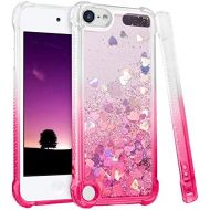 [아마존베스트]iPod Touch 7th 6th 5th Generation Case, iPod Touch 7 6 5 Case, Ruky [Gradient Quicksand Series] Glitter Flowing Liquid Floating Flexible TPU Girls Case for iPod Touch 7 6 5 (Gradie