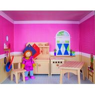 Rulke Rulke22877 Dollhouse on Shelf Play Kitchen
