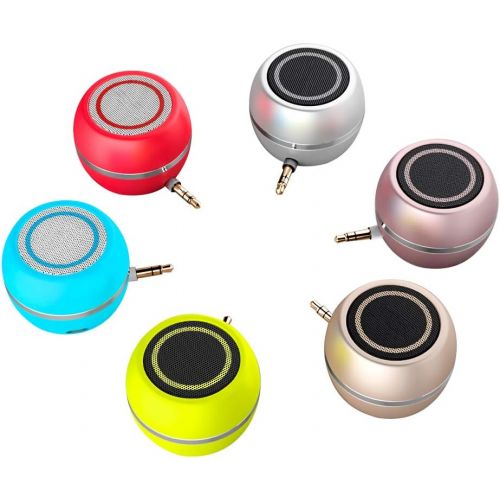  [아마존베스트]Rumfo Mini Phone Speaker Portable Wireless Plug in Speaker with 3.5mm Aux Audio Jack Rechargeable Plug and Play Clear Bass Speaker Universal for Cell Phone iPad MP3 MP9 Tablet Comp