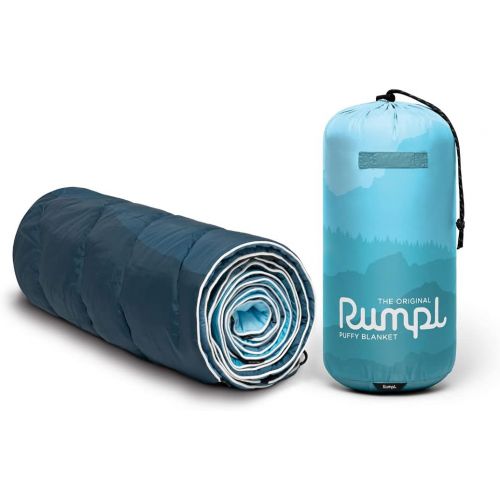  Rumpl The Original Puffy Printed Outdoor Camping Blanket for Traveling, Picnics, Beach Trips, Concerts Sierra Spring Fade, 1-Person