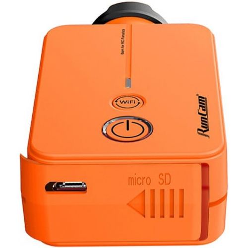  RunCam 2 FPV Camera 1080P60fps Ultra HD Mini WiFi Sports Action Video Camera, Orange