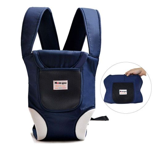  Rungee Portable Baby Carrier, Lightweight 5-in-1 Soft Multi Adjustable Ergonomic Sling Backpack Front-Carry Carrier (Blue)