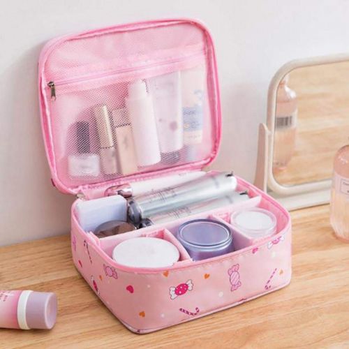  Rungoi Makeup Train Cases Professional Travel Makeup Bag Cosmetic Cases Organizer Portable Storage Bag for Cosmetics Makeup Brushes Toiletry Travel Accessories