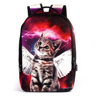 Running Tiger Runningtiger Unique Animal Print Lightweight Childrens School Backpacks for Kids Boys Girls Students Schoolbags (Red cat)