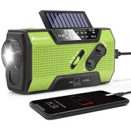 [아마존베스트]RunningSnail Solar Crank NOAA Weather Radio for Emergency with AM/FM, Flashlight, Reading Lamp and 2000mAh Power Bank