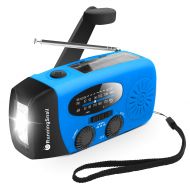 [Upgraded Version] RunningSnail Emergency Hand Crank Self Powered AM/FM NOAA Solar Weather Radio with LED Flashlight, 1000mAh Power Bank for iPhone/Smart Phone: Electronics