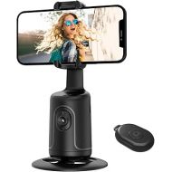 Auto Face Tracking Tripod, 360° Rotation Body Phone Camera Mount Smart Shooting Holder with Remote Selfie Stick, No App, Gesture Control, for Vlog, Tiktok