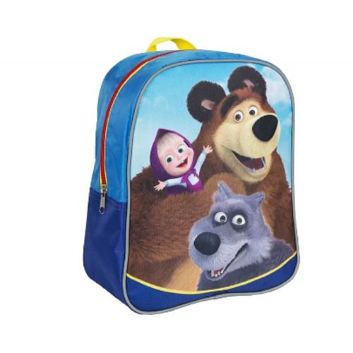  [RusToyShop] average Preschool Backpack Masha and the Bear, Baby Bag, Small Backpack Kids, Bag Girl Cute Backpack Kindergarten for Baby, Gray, Little Girl, Pink