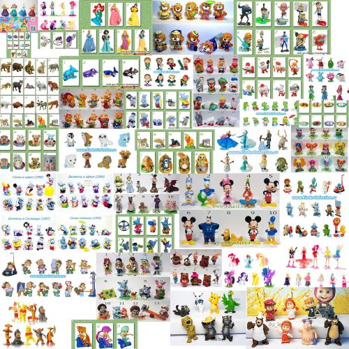  RusToyShop 20psc for Girls Only toys from cartoon!No puzzles jewelry,no other obscure toys!From Eggs in Shells Kinder surprise toys in capsules only, chocolate not included. Party Favor easte