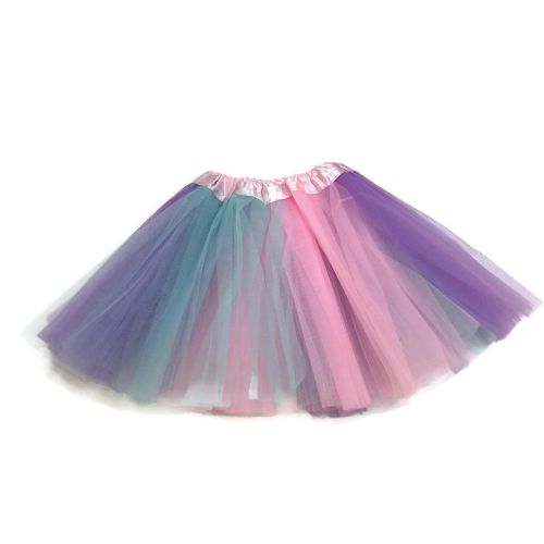  Rush Dance Colorful Ballerina Girls Dress-Up Princess Costume Recital Tutu (Kids 3-8 Years, Pastel Colors (Easter))