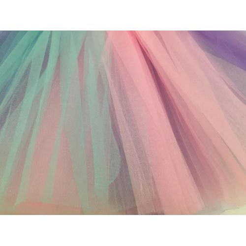  Rush Dance Colorful Ballerina Girls Dress-Up Princess Costume Recital Tutu (Kids 3-8 Years, Pastel Colors (Easter))