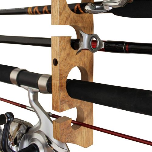  Rush Creek Creations 11 Fishing Rod Storage Rack for Wall/Garage