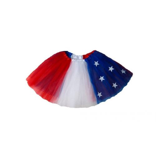  Rush Dance Patriotic Flag Ballerina Girls Dress-Up Princess Costume Recital Tutu