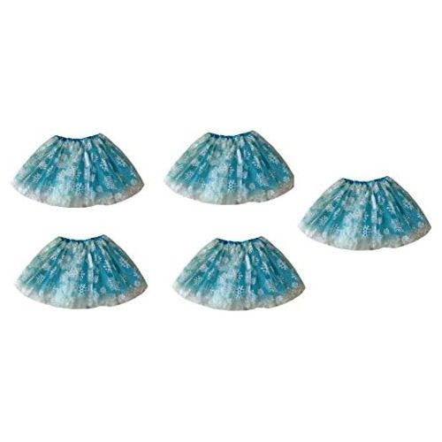  Rush Dance Girls Dress-Up Princess Costume Tutu Snowflake Elsa Party Favors 5 pc