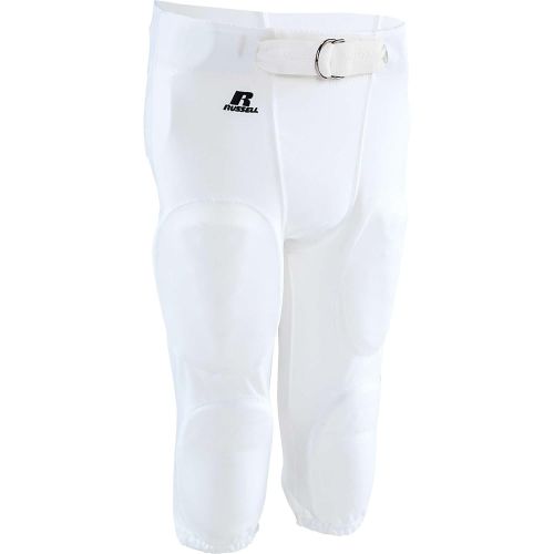  Russell+Athletic Russell Athletic Adult No Fly Practice Football Pants , White, small