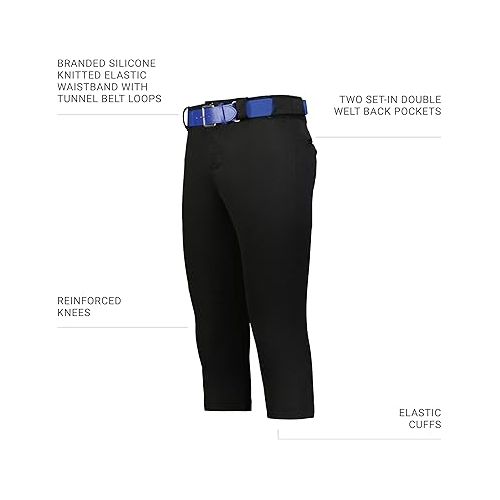  Russell Athletic Women's on Deck Softball Knicker-Stylish Beltloop Pants with Pockets for Ultimate Comfort