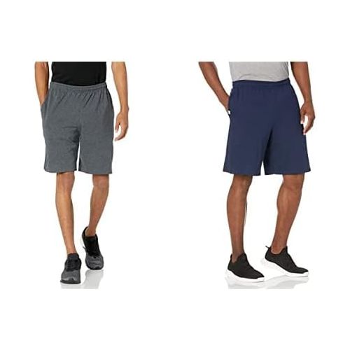  Russell Athletic Mens Basic Cotton Jersey Short with Pockets