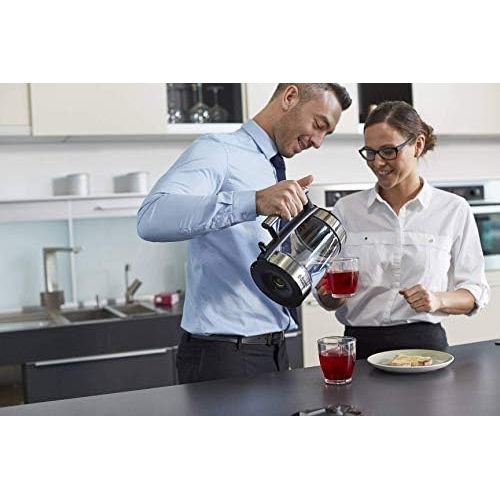  Russell Hobbs Wasserkocher, Glas Elegance, 1.7l, 200W, LED Beleuchtung, Edelstahl, herausnehmbarer Kalkfilter, Wasserstandsanzeige mit Fuellmengenmarkierung, hochwertiger Teekocher