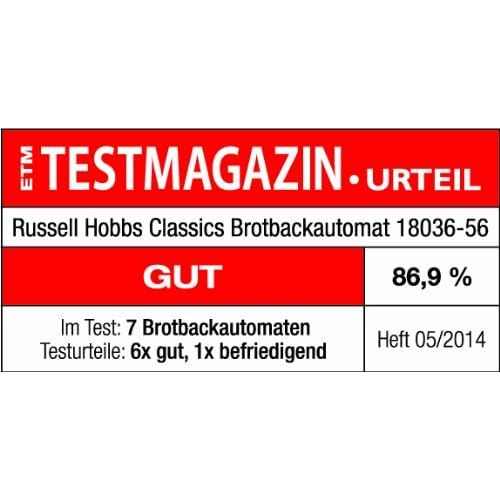  Russell Hobbs 18036-56 Brotbackautomat Classics, 12 Programmen, digitales Display, programmierbarer Timer, weiss
