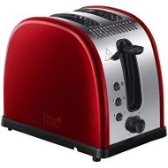 Russell Hobbs Toaster Legacy rot, 2 extra breite Toastschlitze, inkl. Broetchenaufsatz, 6 einstellbare Braunungsstufen + Auftau- & Aufwarmfunktion, Schnell-Toast-Technologie, 1300W,