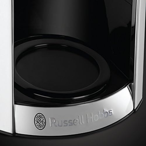  Russell Hobbs Digitale Kaffeemaschine Luna grau, programmierbarer Timer, bis 12 Tassen, 1,5l Glaskanne, 1000W, Warmhalteplatte, Abschaltautomatik, Filterkaffeemaschine 23241-56