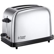 Russell Hobbs Toaster Victory, 2 extra breite Toastschlitze, 6 einstellbare Braunungsstufen + Auftaufunktion, Schnell-Toast-Technologie, 1670W, 23311-56, Edelstahl