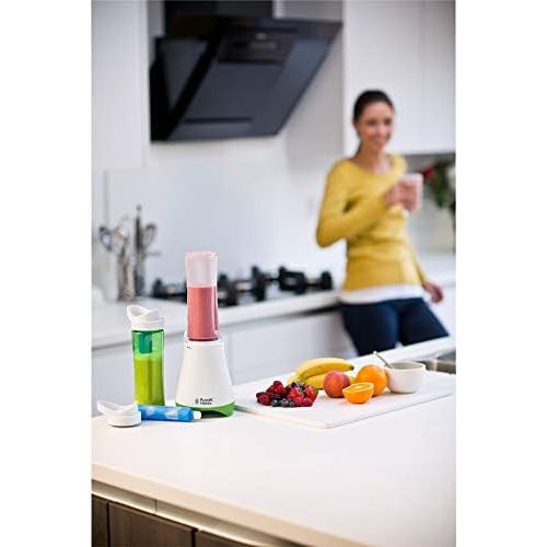  Russell Hobbs Trinkbehalter mit Kuehlakku fuer Standmixer/Smoothie-Maker 21350-56/23470-56/22340-56, BPA-freie & spuelmaschinengeeignete Tritan Trinkflasche passt auch fuer WMF, Krups,